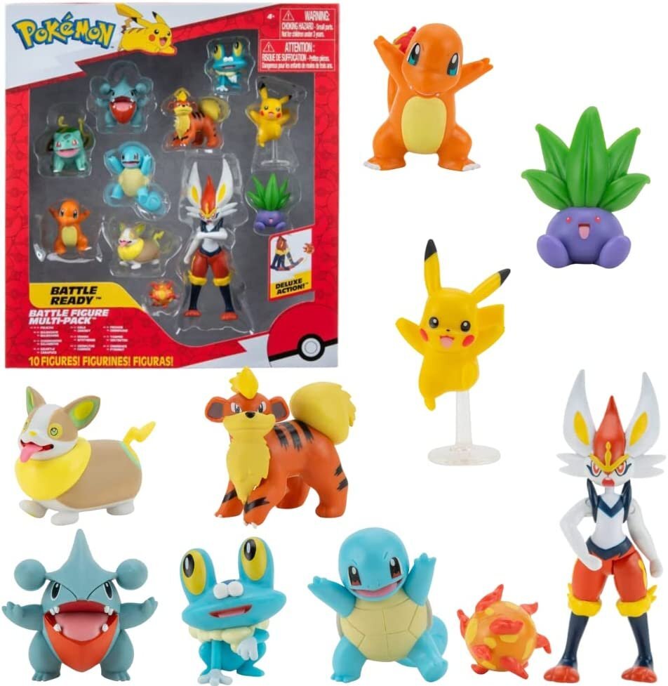 

Набор из 10 фигурок Пикачу Чармандер POKEMON, 10 УПАКОВОК