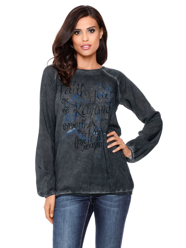 

Блузка Heine, антрацит