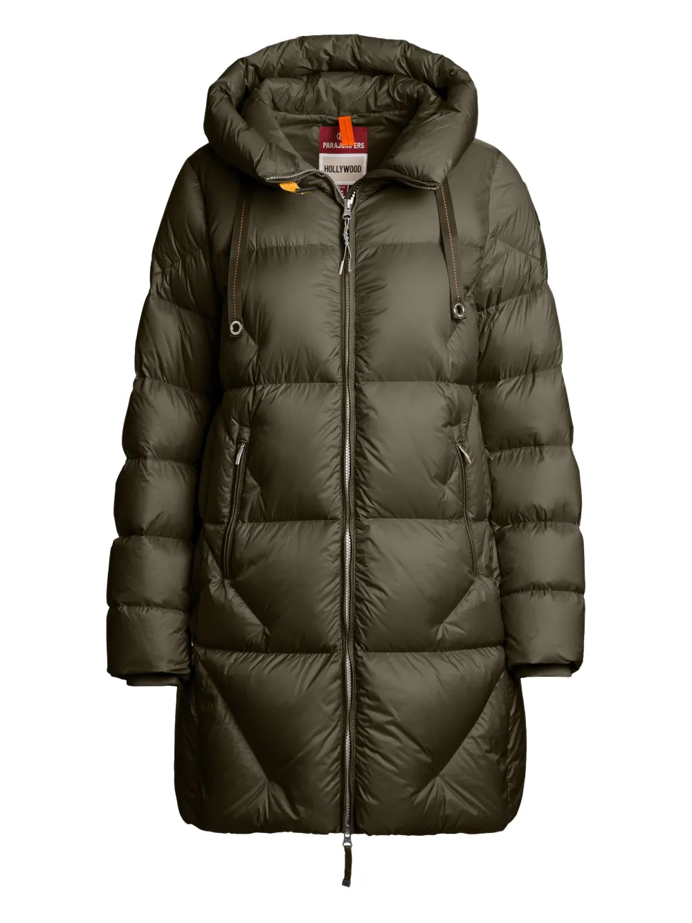 

Стеганое пальто с капюшоном Parajumpers, зеленый