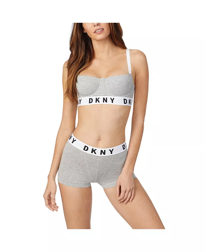 

Уютный бюстгальтер-топ бойфренд на косточках DK4521 DKNY, серый