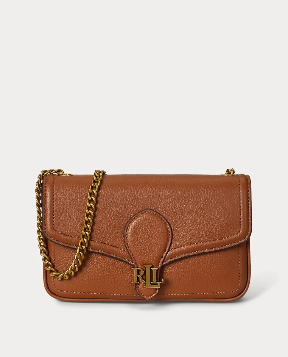 

Сумка через плечо Bradley, маленькая кожаная Lauren Ralph Lauren, песочный