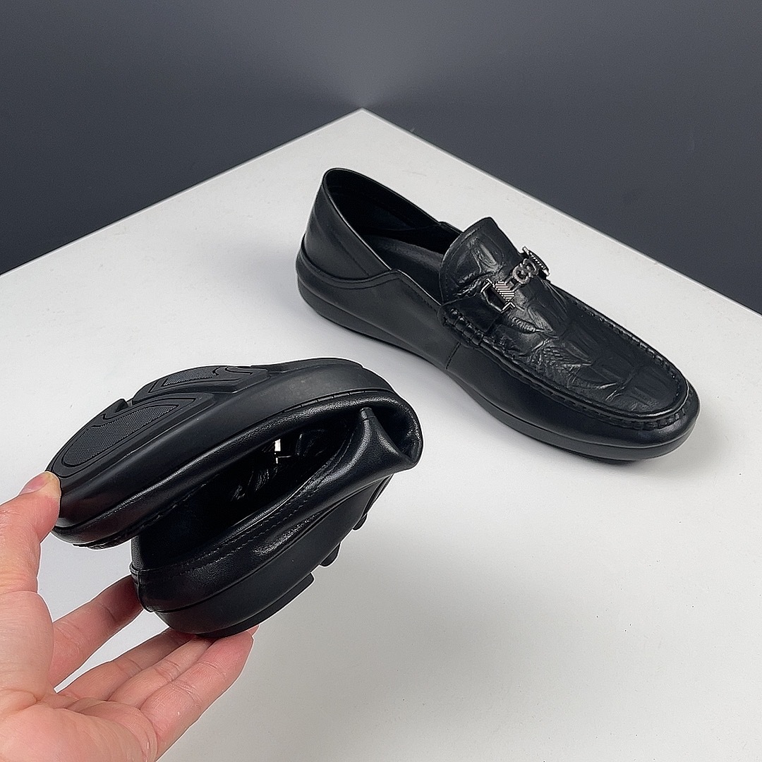 SENJIALUO Черные повседневные мужские туфли Black 85805, цвет Black 85805 — фото 2