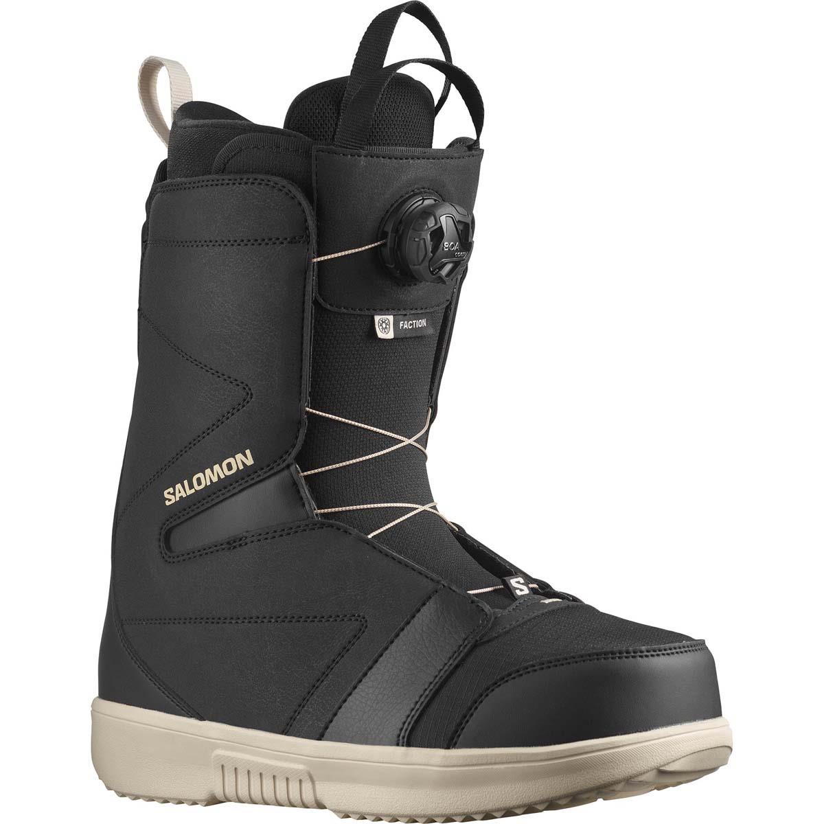 

Ботинки Salomon Faction BOA, мужские Salomon Snowboards, Black/Black/Rainy Day