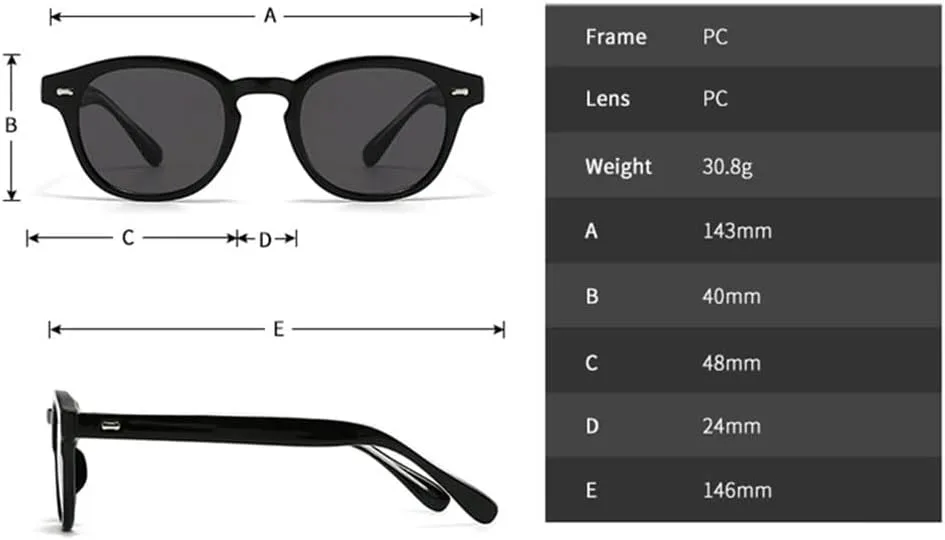 

Панк-солнцезащитные очки с круглым оправой UV400 и заклепками для женщин и мужчин, для занятий спортом на открытом воздухе и верховой езды UYPTK, C1 Black Black