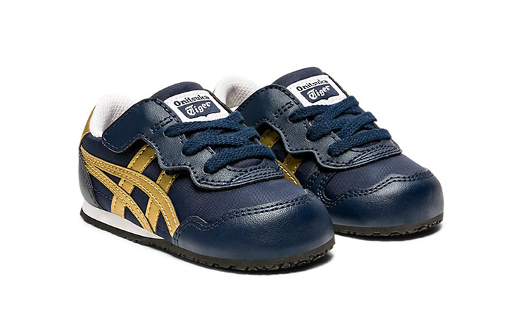 Кроссовки Onitsuka Tiger Serrano Toddler Shoes TD Low-top Navy / Yellow — фото 2
