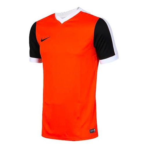 

Спортивная футболка striker v neck jerseys 'orange white' Nike, оранжевый