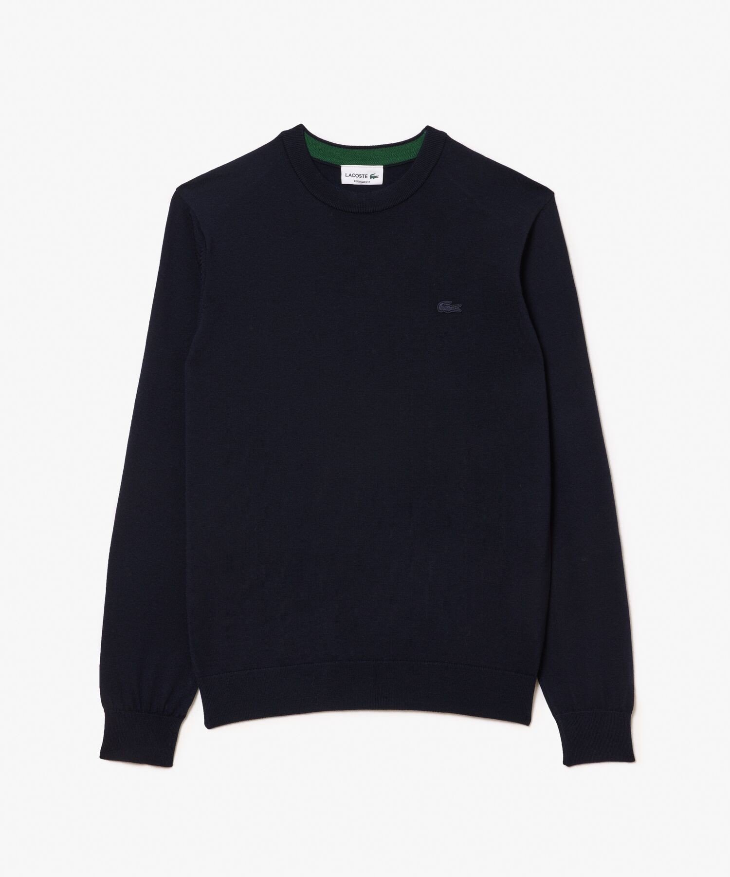 Вязаный свитер из мериносовой шерсти LACOSTE, Dark Navy — фото 4