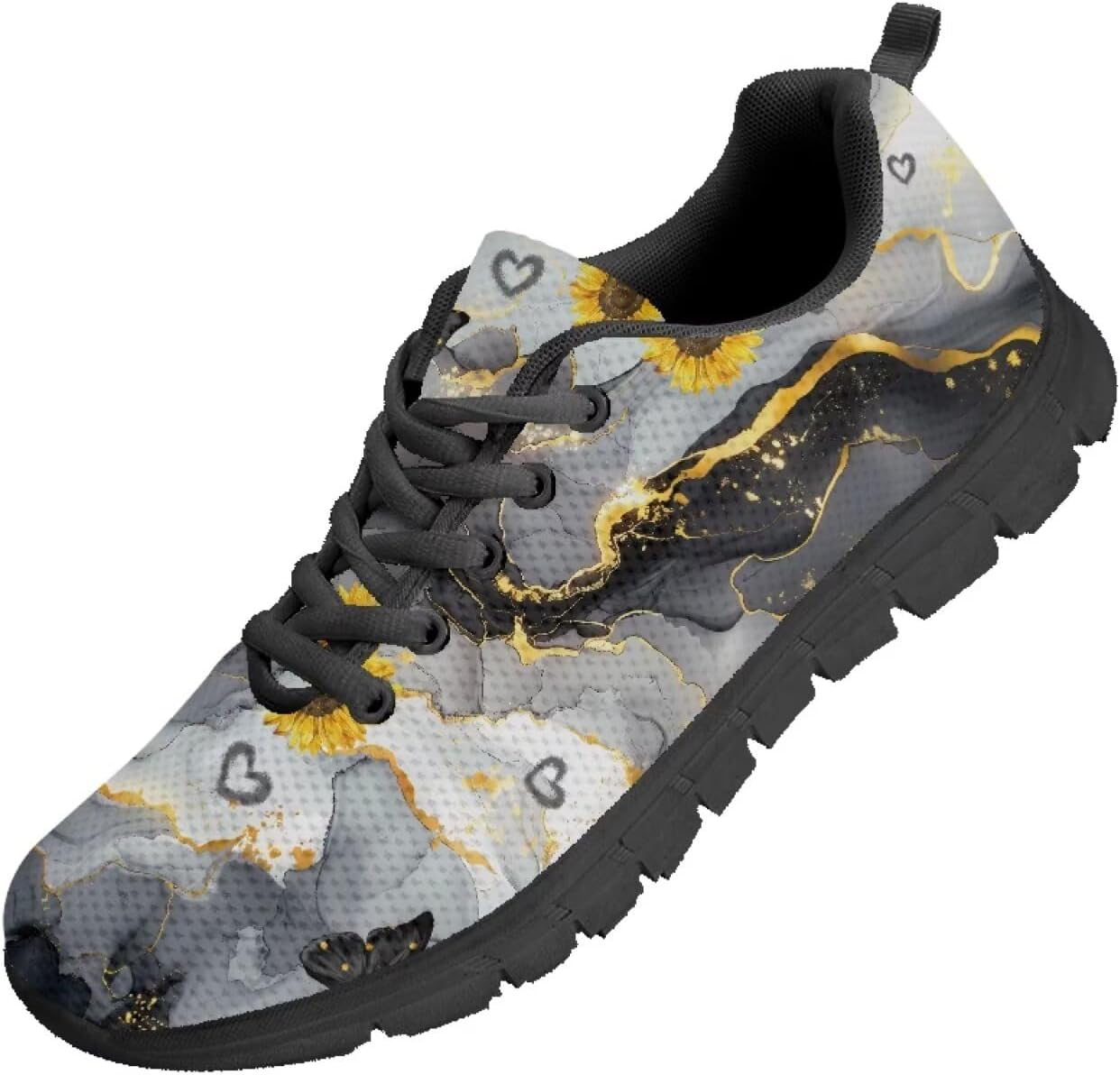 

Мужские прогулочные кроссовки Funnydude Funny Print, весенние повседневные комфортные обувь для работы, Butterfly Marble
