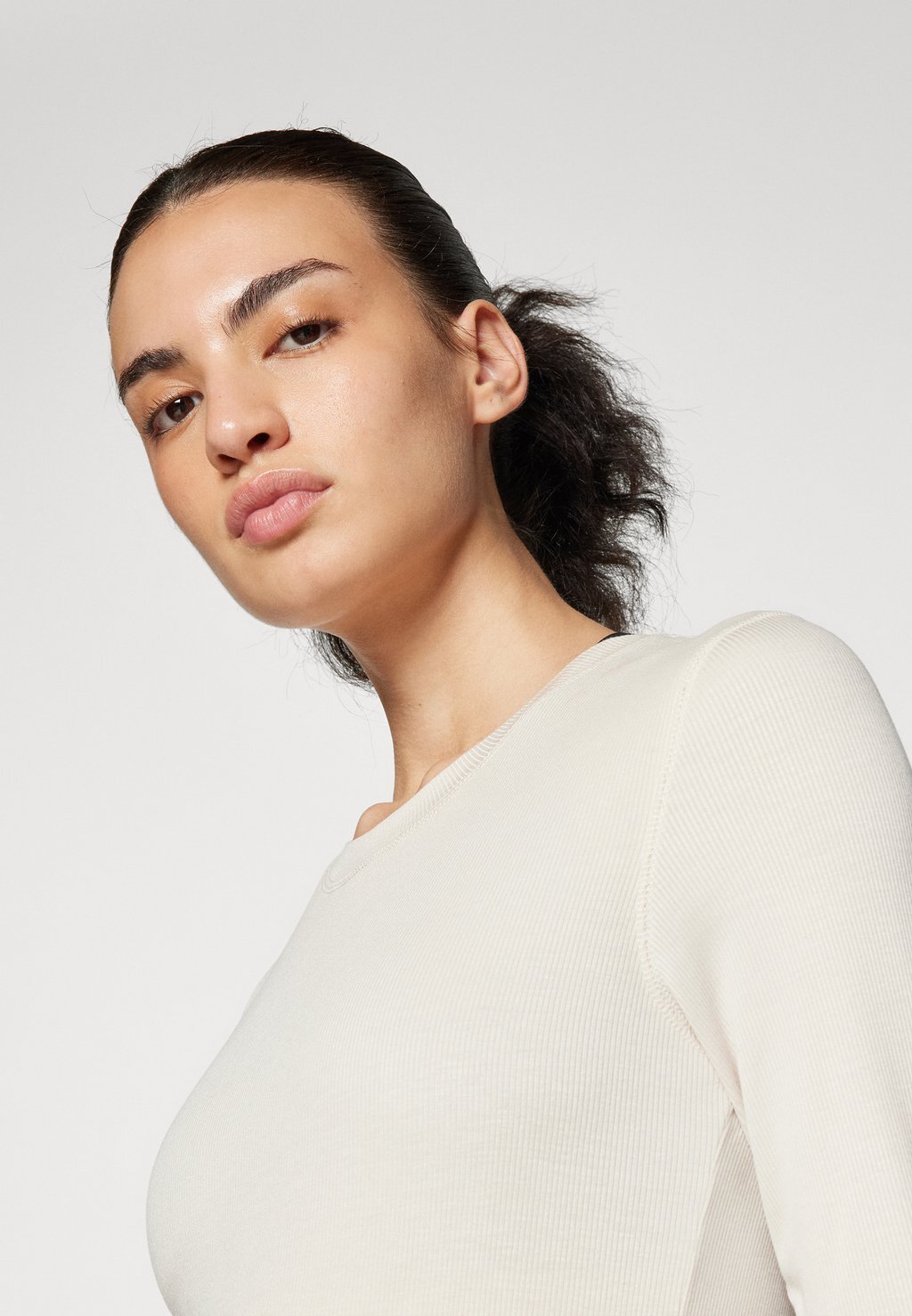 

Топ с длинными рукавами ANCONA ROUND NECK Daily Sports, бежевый