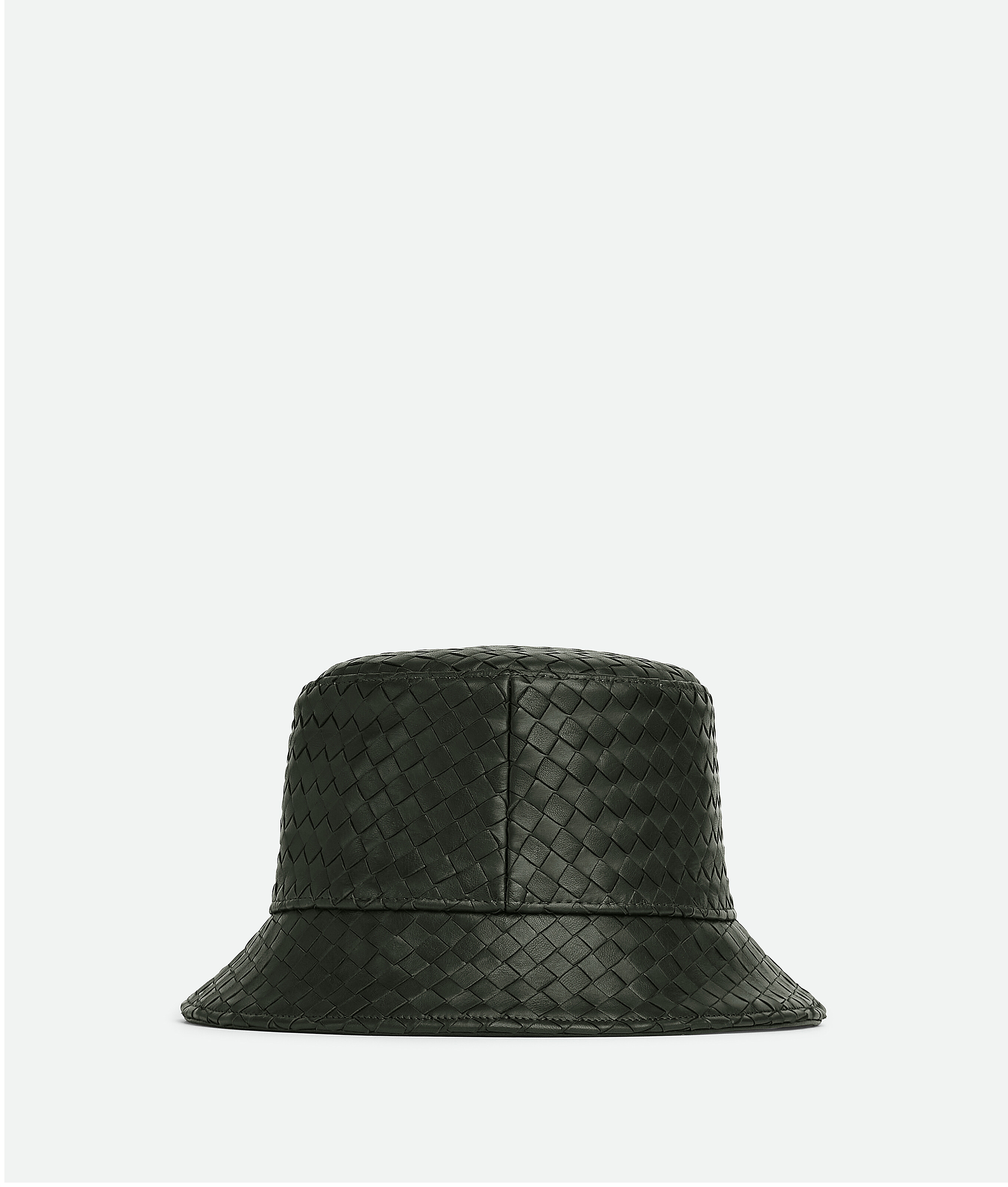 

Кожаная панама Intrecciato Bottega Veneta, темно-зеленый