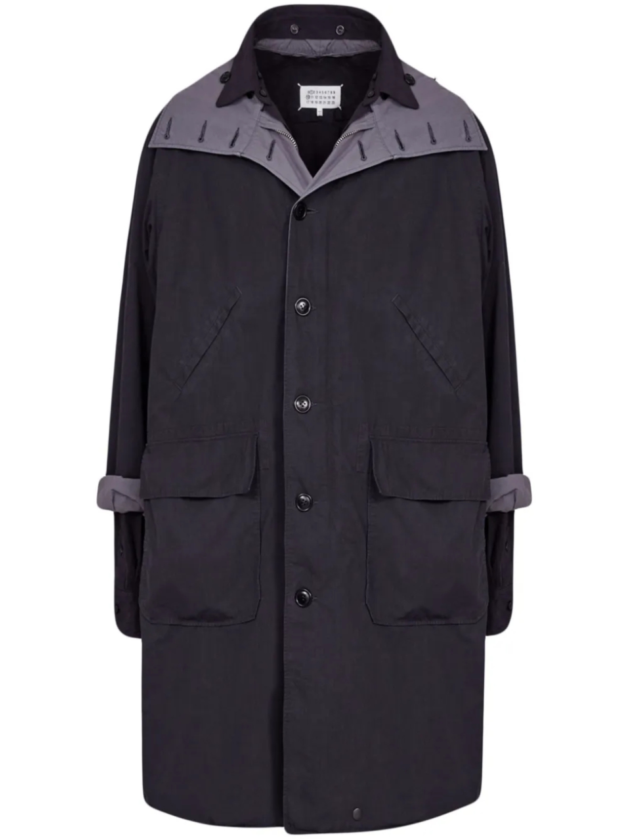 

Пальто с капюшоном Maison Margiela, черный