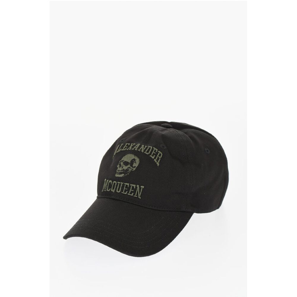 

Черная хлопковая шляпа Alexander Mcqueen, Black