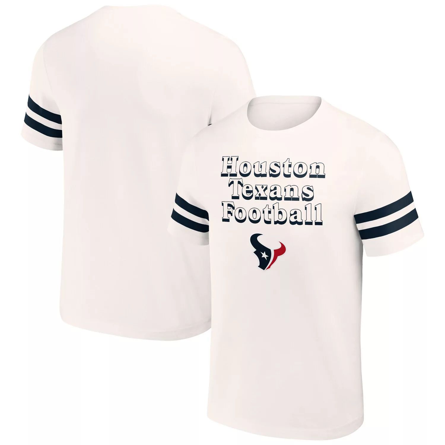 

Мужская винтажная футболка NFL x Darius Rucker Collection от Fanatics Cream Houston Texans Vintage