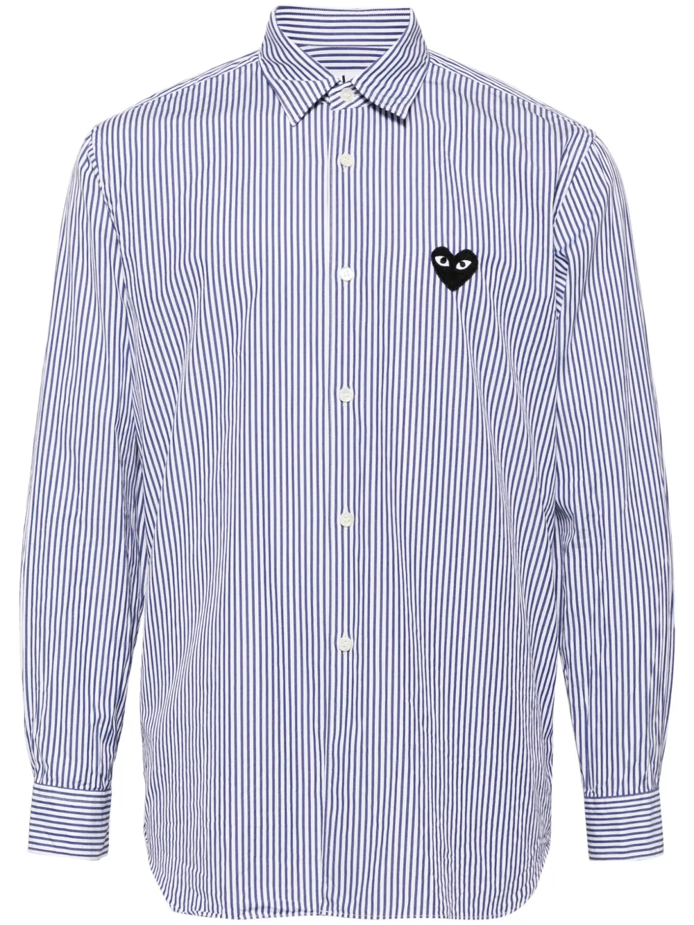 

Рубашка с нашивкой-логотипом Comme Des Garçons Play, синий