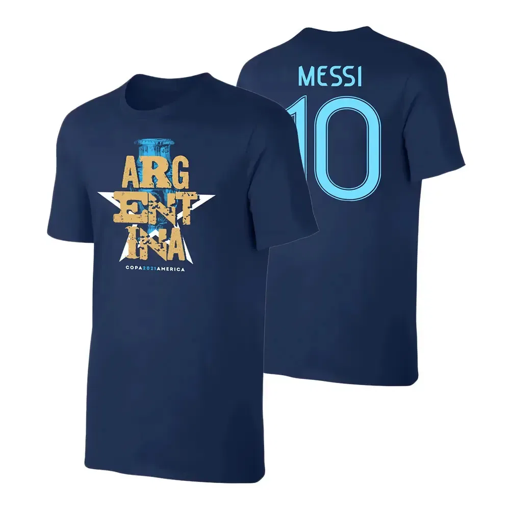 Футболка детская с Месси 10 Argentina, темно-синий