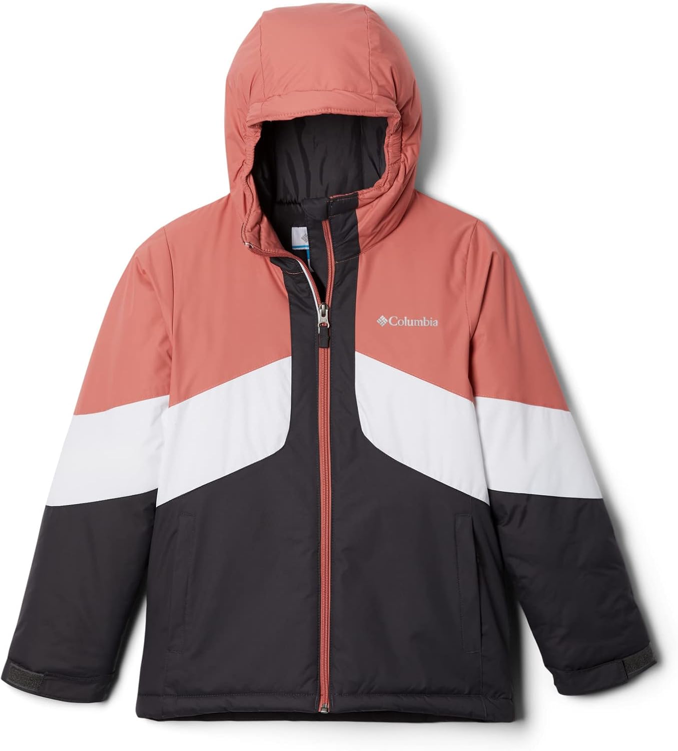 

Куртка Columbia Girls' Horizon Ride Ii, Shark/Dark Coral/White