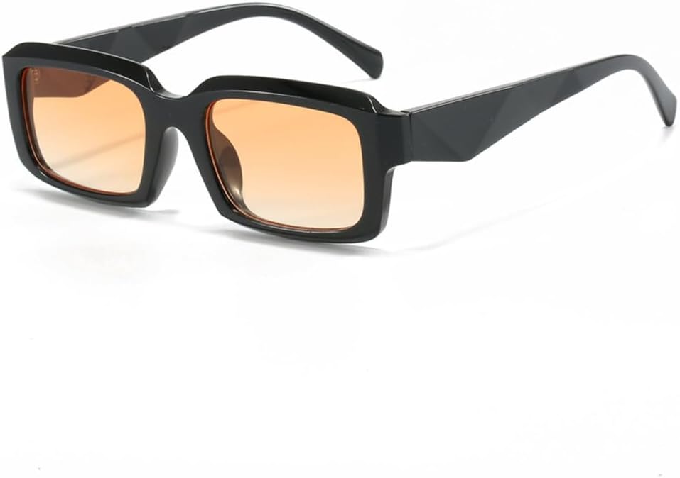 

Солнцезащитные очки с градиентным переходом цвета, персонализированные ретро-очки для уличных фотосессий, мужские очки для вождения, женские солнцезащитные очки TYUVIVO, Black Orange