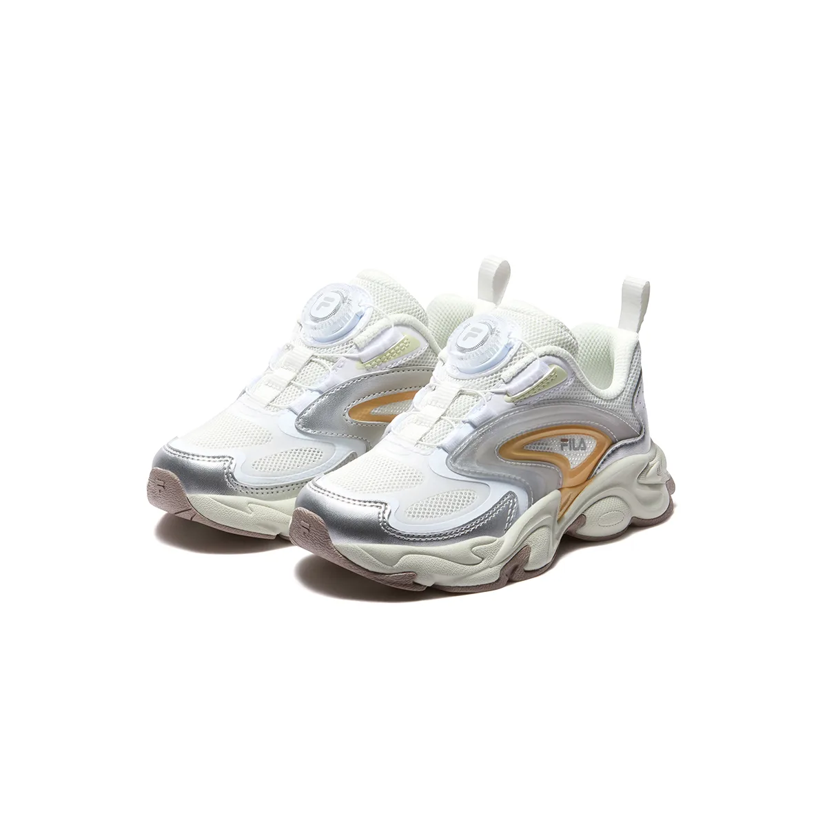 FILA KIDS Беговые кроссовки для детей Heritage FHT из синтетической кожи и текстиля — фото 4