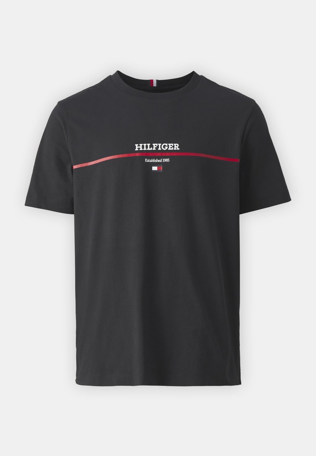

Футболка с принтом Stripe Tee Tommy Hilfiger, черная