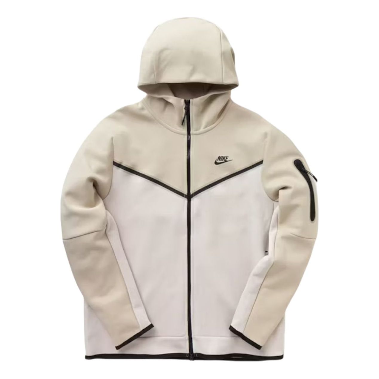 Толстовка Nike Sportswear Tech Fleece на молнии, цвет «Роттан, древесина, коричневый, черный»