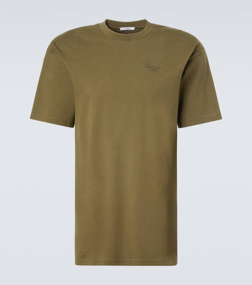 

Футболка из хлопкового джерси с логотипом Givenchy, Khaki