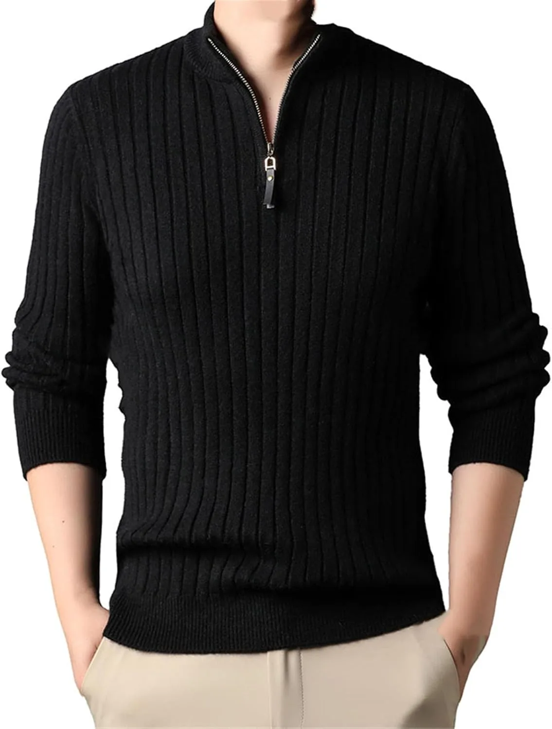 

Осенне-зимний свитер с воротником-стойкой для мужчин CXLCZNKG