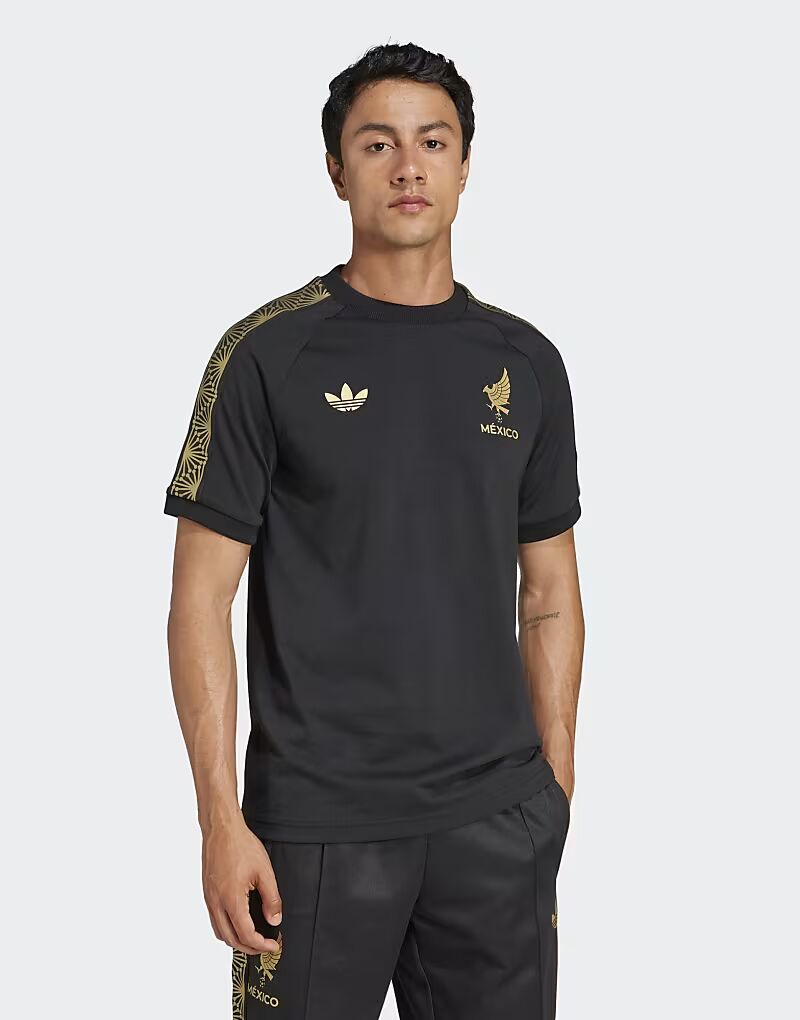 

Футболка Adidas Originals Mexico gold черного цвета