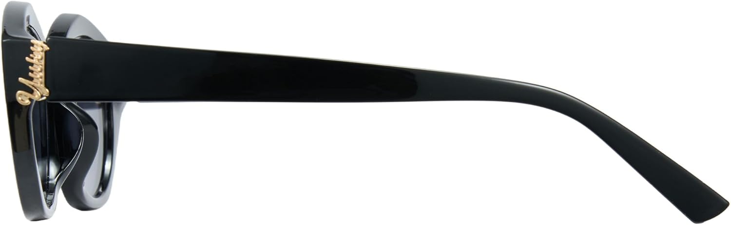 

Солнцезащитные очки Cyxus Y2K для женщин, защита от УФ-излучения, модные солнцезащитные очки для женщин, подходят для вождения, активного отдыха и повседневной носки, Black Frame Black Lens 1280