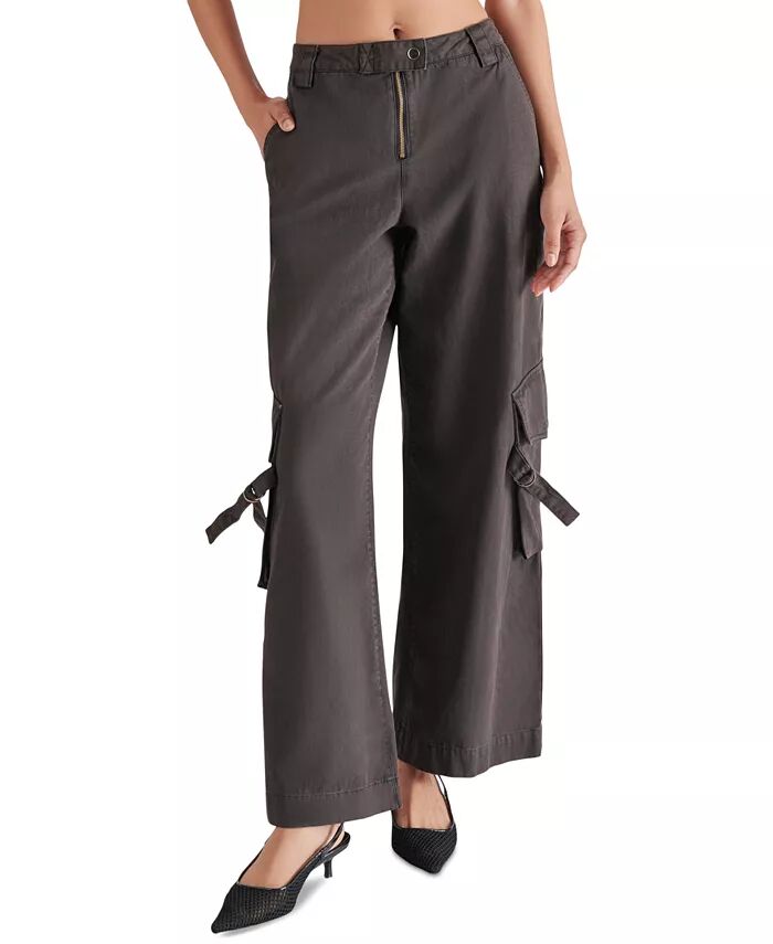 

Женские брюки-карго Eos Cotton Wide-Leg Steve Madden, черный