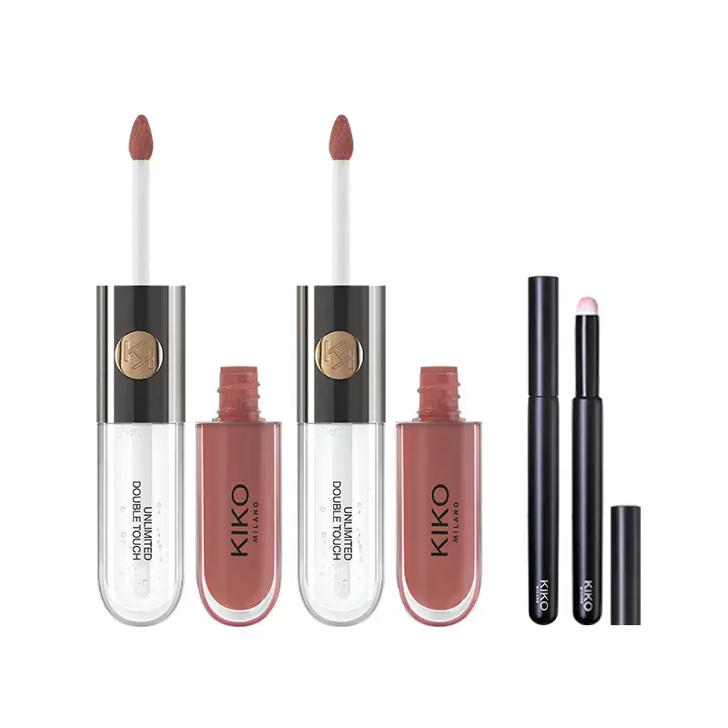 

Двойной аппликатор для губной помады зеркальное покрытие натуральный глянцевый блеск для губ с длительным эффектом 6мл KIKO