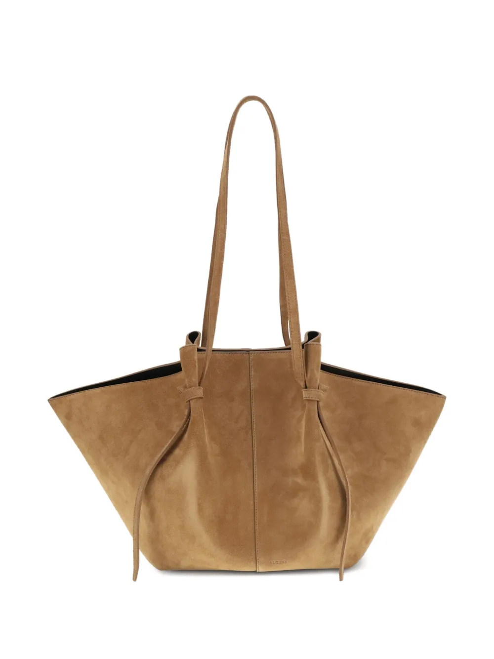 

Плиссированная замшевая сумка на плечо Yuzefi, коричневый