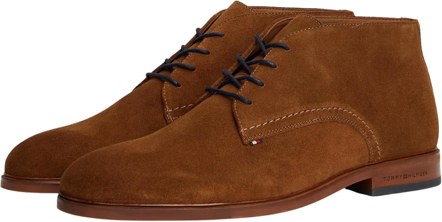 Мужские ботильоны Tommy Hilfiger Hilfiger Fm0fm05726, маленькие ботинки, коричневый — фото 4