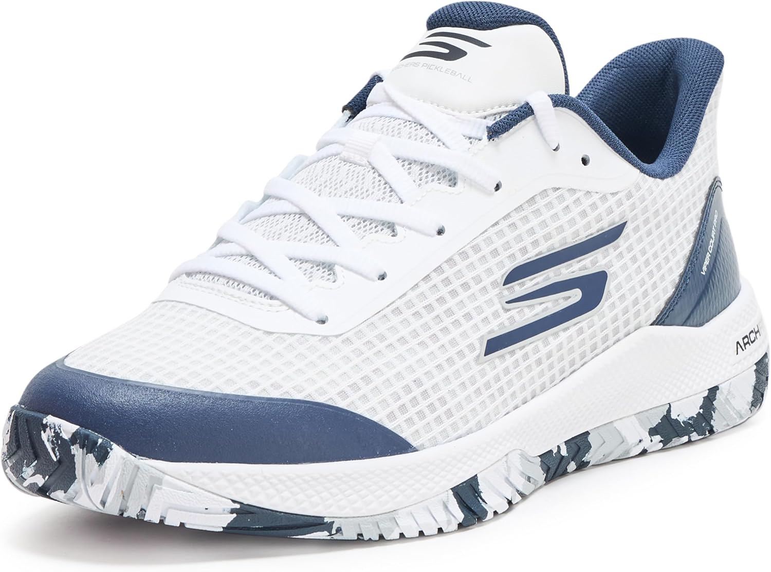 

Мужские кроссовки Skechers Pickleball Viper Court Pro, белый/синий/темно-синий