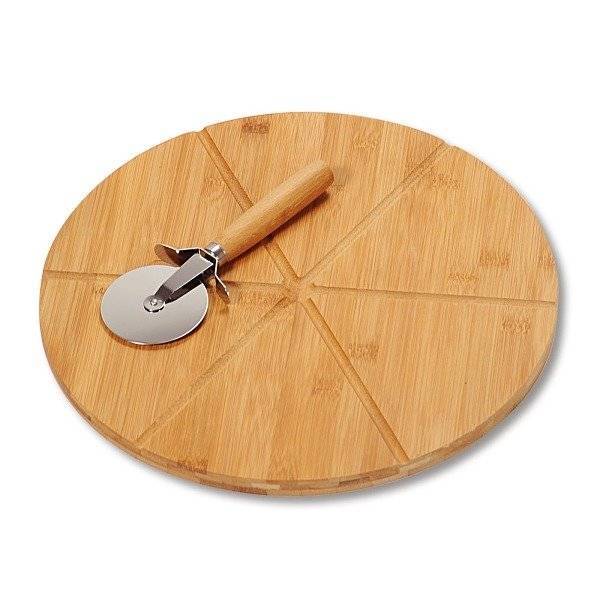 

Тарелка для пиццы с ножом, доска для пиццы Kesper Kitchen & Home, бежевый