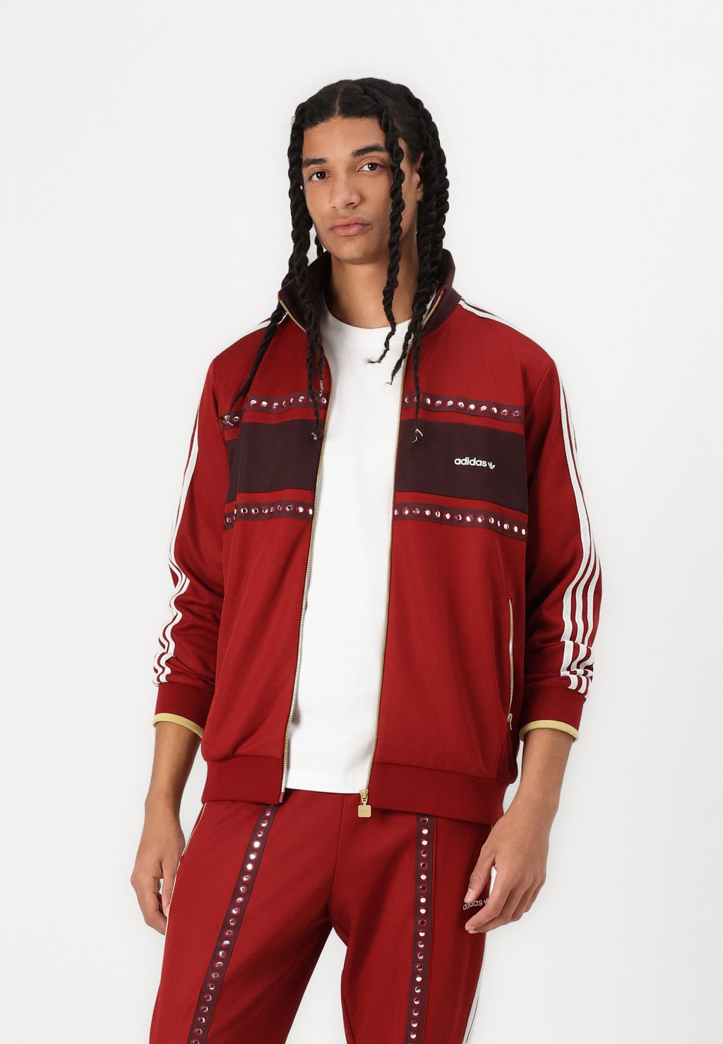 Спортивные штаны TRACK PANT UNISEX Adidas Originals, темно-красный — фото 4