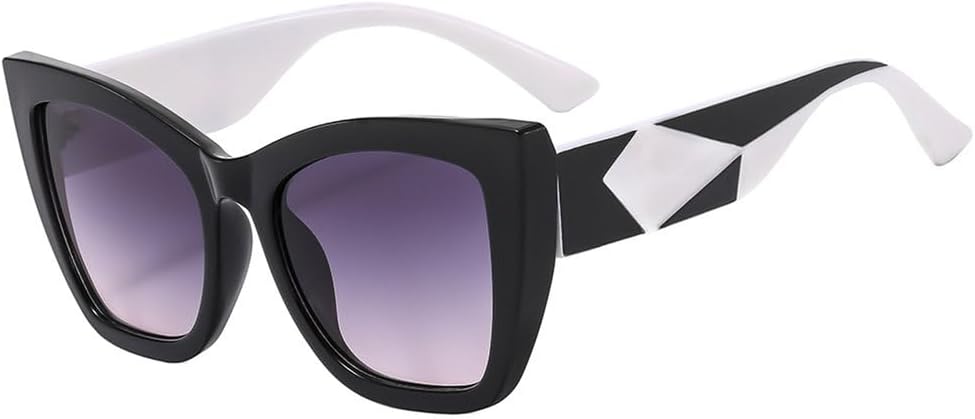 

Солнцезащитные очки LVTFCO «кошачий глаз» для мужчин и женщин, дорожные солнцезащитные очки в винтажном ретро-стиле с защитой от УФ-излучения UV400, серые, один размер, Grey