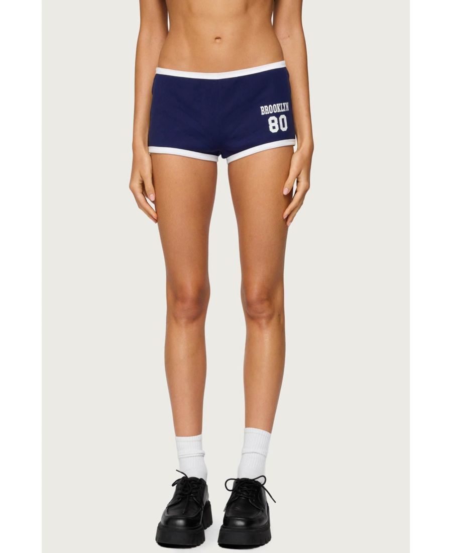 

Женские контрастные шорты Brooklyn Edikted, Navy