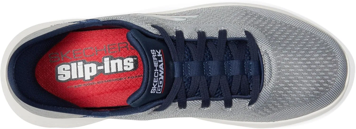 Мужские кроссовки Skechers Go Walk Flex New World, Grey Navy — фото 2