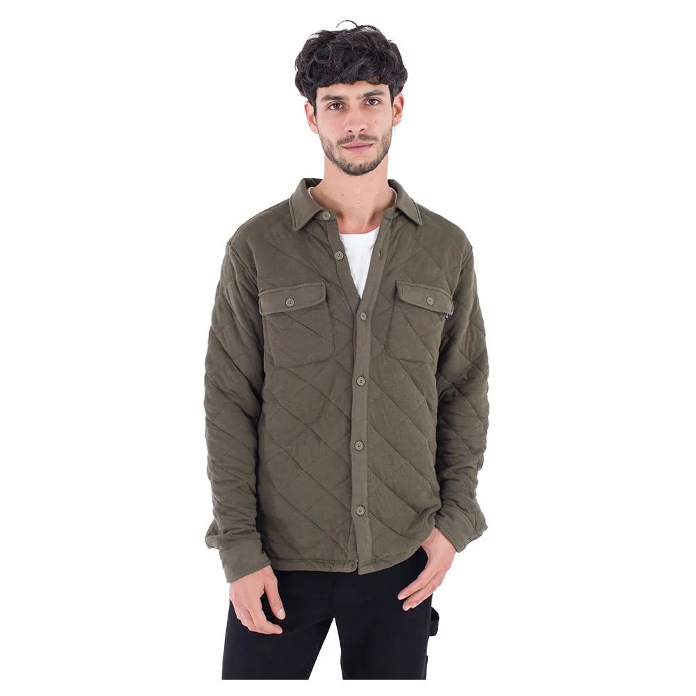 

Лонгслив Hurley Santa Cruz Quilted, зеленый