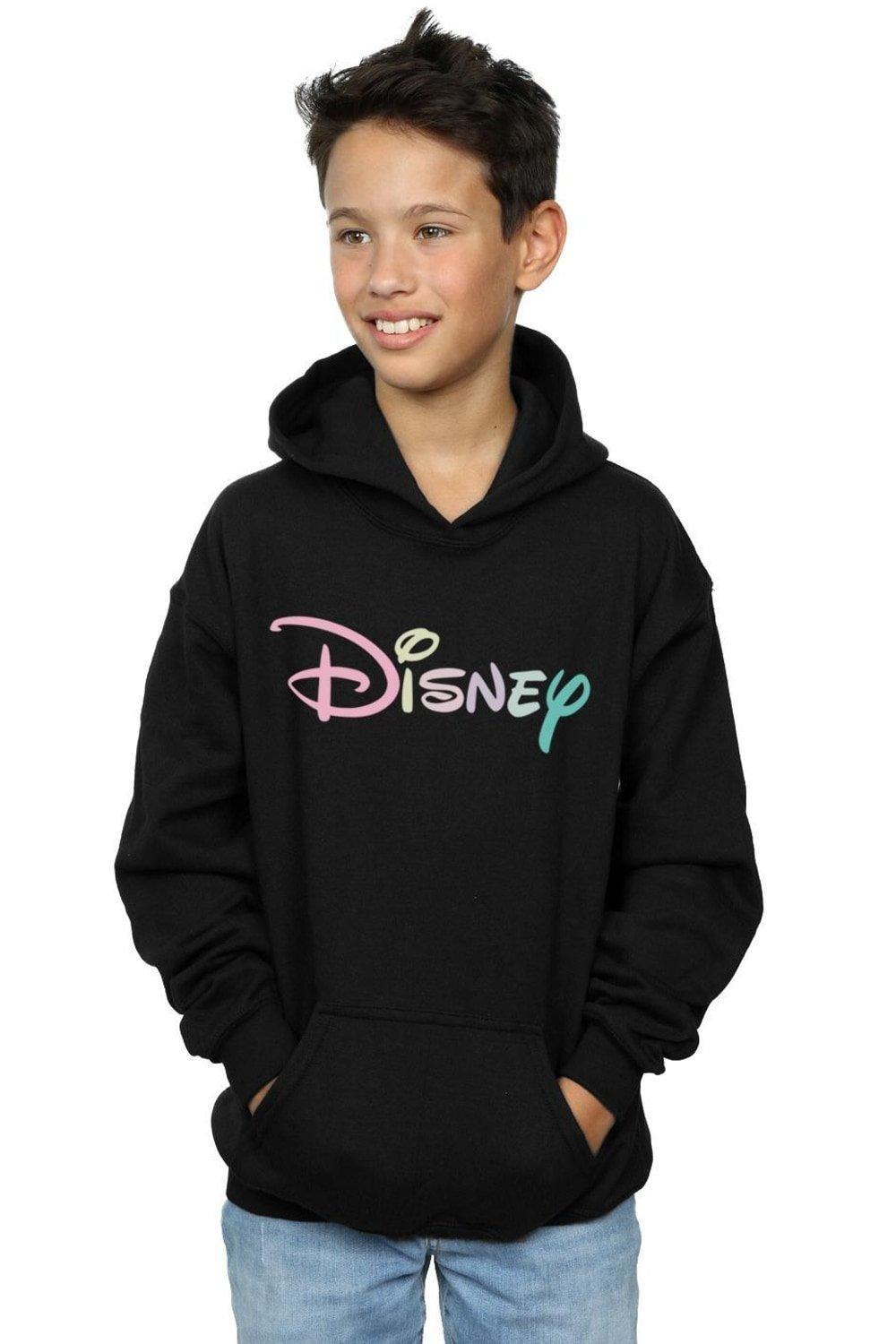 

Толстовка с пастельным логотипом Disney, черный