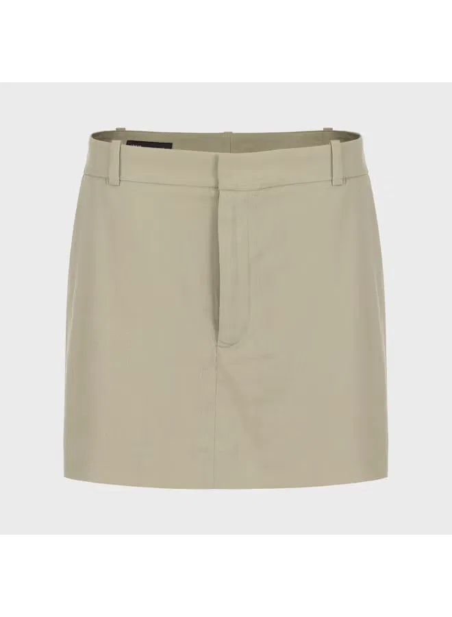 Шорты-юбка деловые универсальные Zara, льняной — фото 2