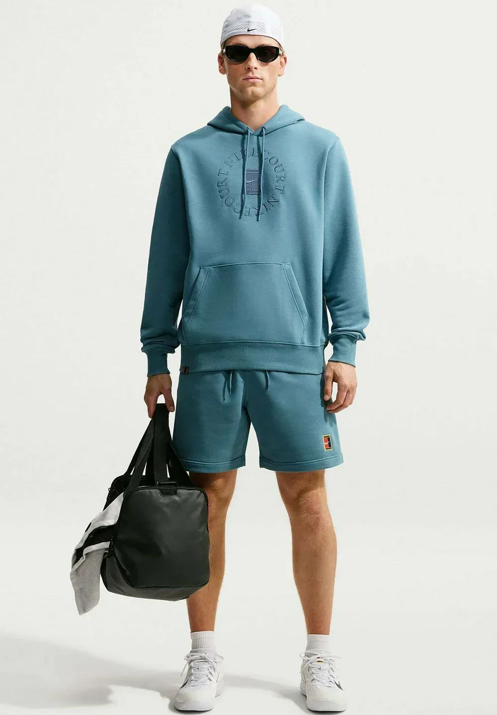 M nkct df hrtge flc po hd - толстовка с капюшоном Nike Performance, Smoky Blue New Slate