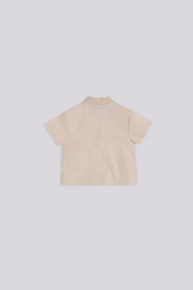 Детская рубашка для мальчиков с длинным рукавом Gb Baby, Beige — фото 2