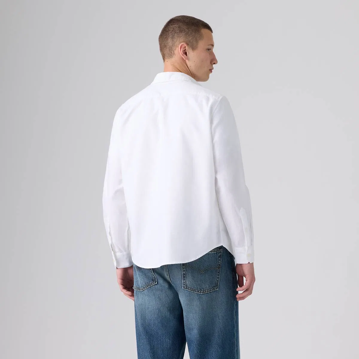 Стандартная рубашка Battery Housemark Levi's, Bright White - White — фото 4