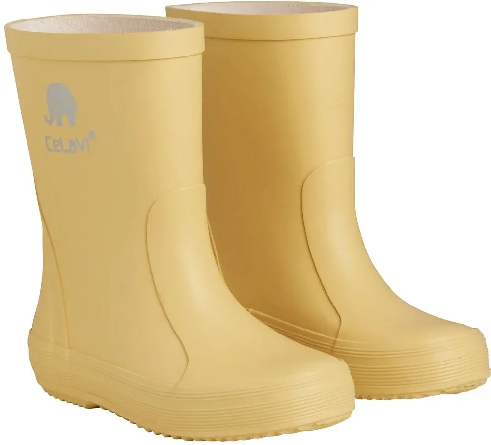 Резиновые сапоги детские Basic wellies-solid Celavi, желтый