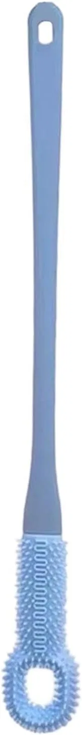 Generisch Щетка для мытья ног с длинной ручкой, Blue