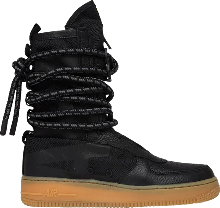 Кроссовки Nike Wmns SF Air Force 1 High 'Black Gum', черный