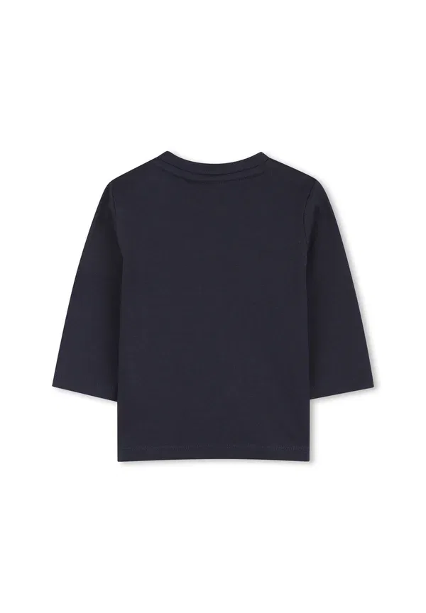 Топ с длинными рукавами Boss Kidswear, темно-синий — фото 2