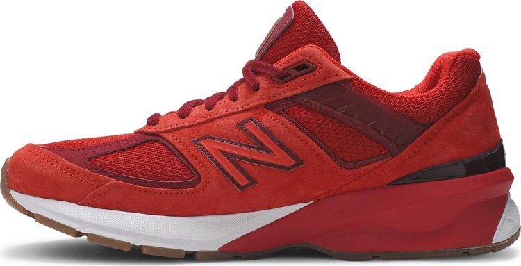 Кроссовки New Balance 990v5 Made in USA 'Molten Lava', красный — фото 4