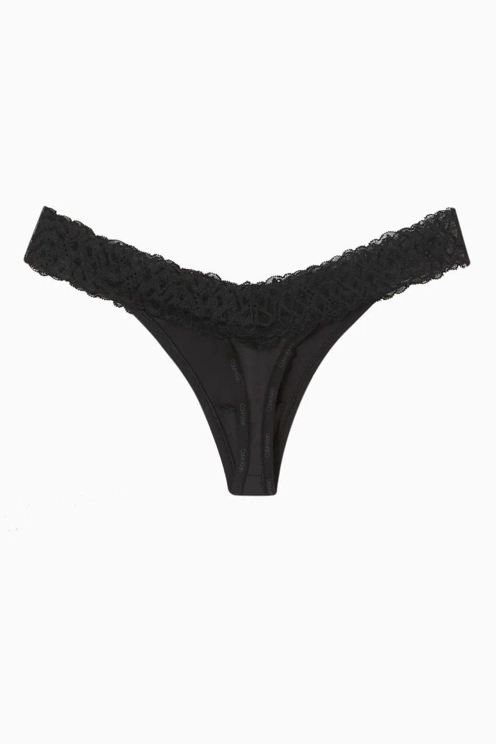 Трусы-стринги из микрофибры CK Attraction Calvin Klein, черный — фото 2